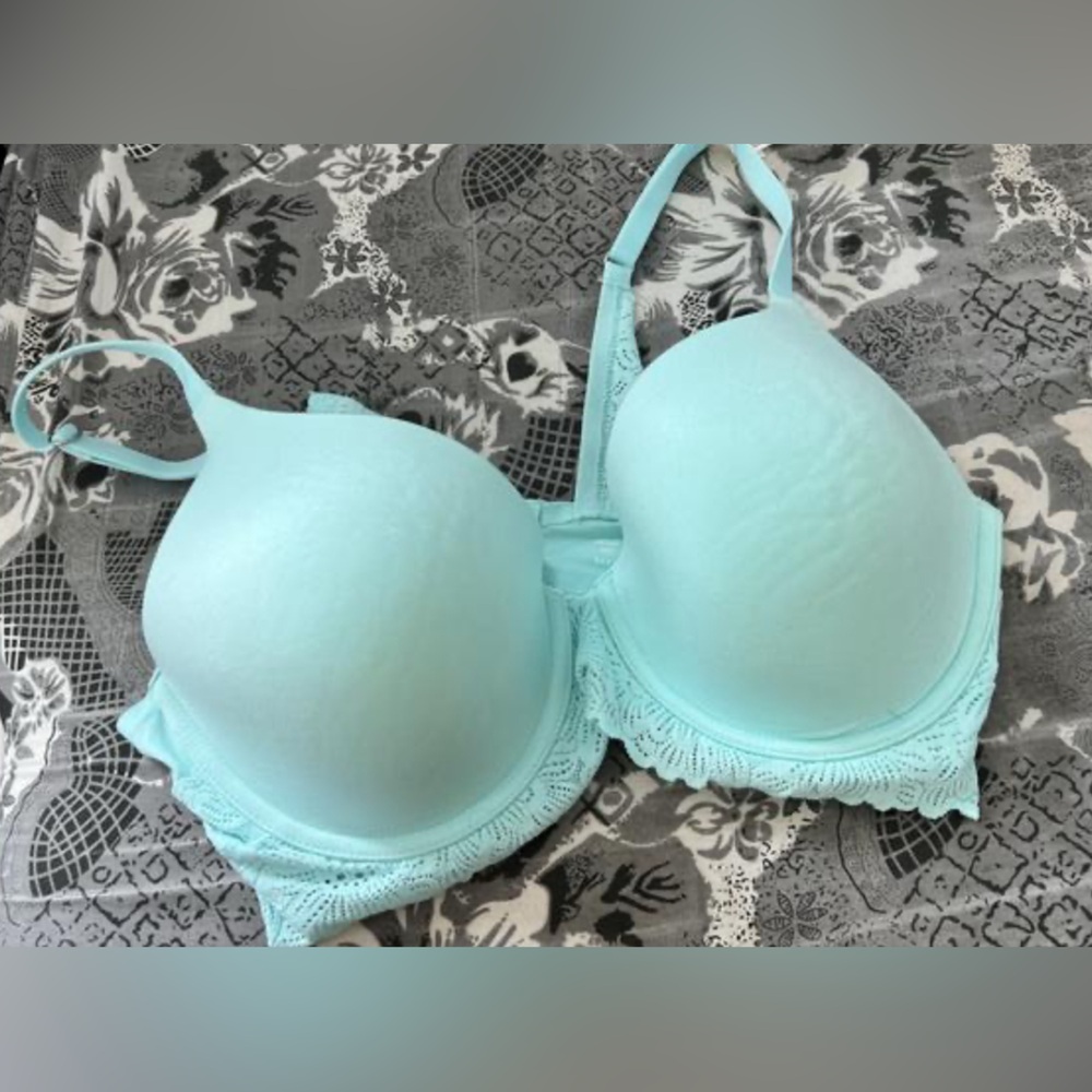 Aerie Real Sunnie Bloom Lace Full Coverage lightly Lined Bra Convertible 36E